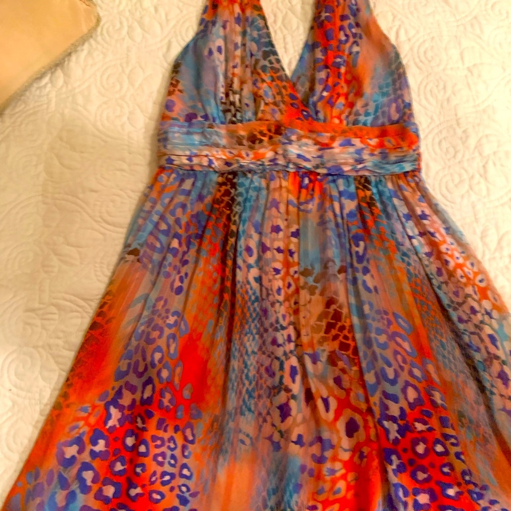 Above the knee animal print dress